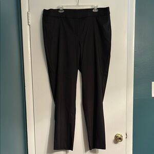 Classic Black Pinstripe Women's Pants
